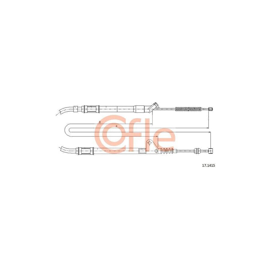 Cofle 92.17.1415 Hand Brake Cable