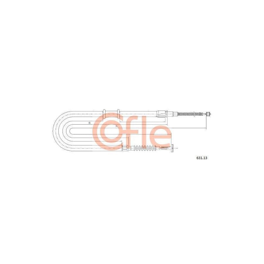 Cofle 631.13 Hand Brake Cable