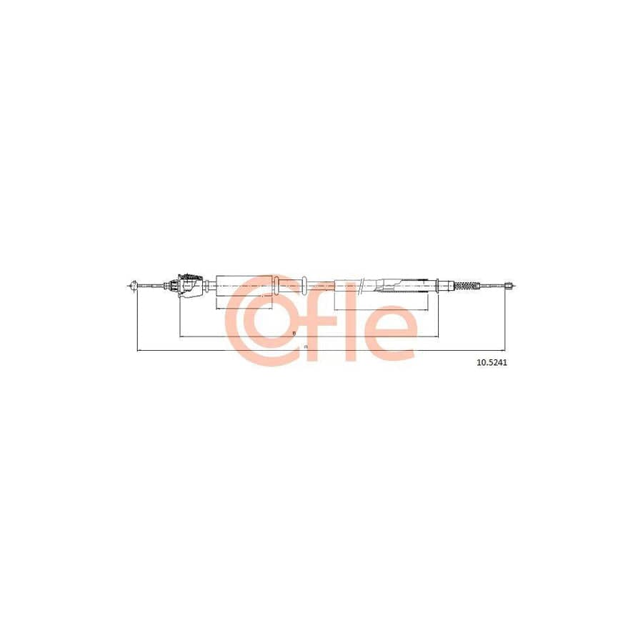 Cofle 10.5241 Hand Brake Cable