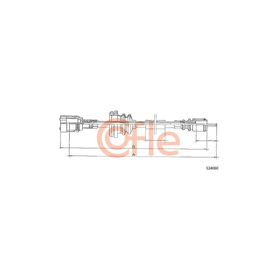 Cofle S24060 Speedometer Cable For Renault 21