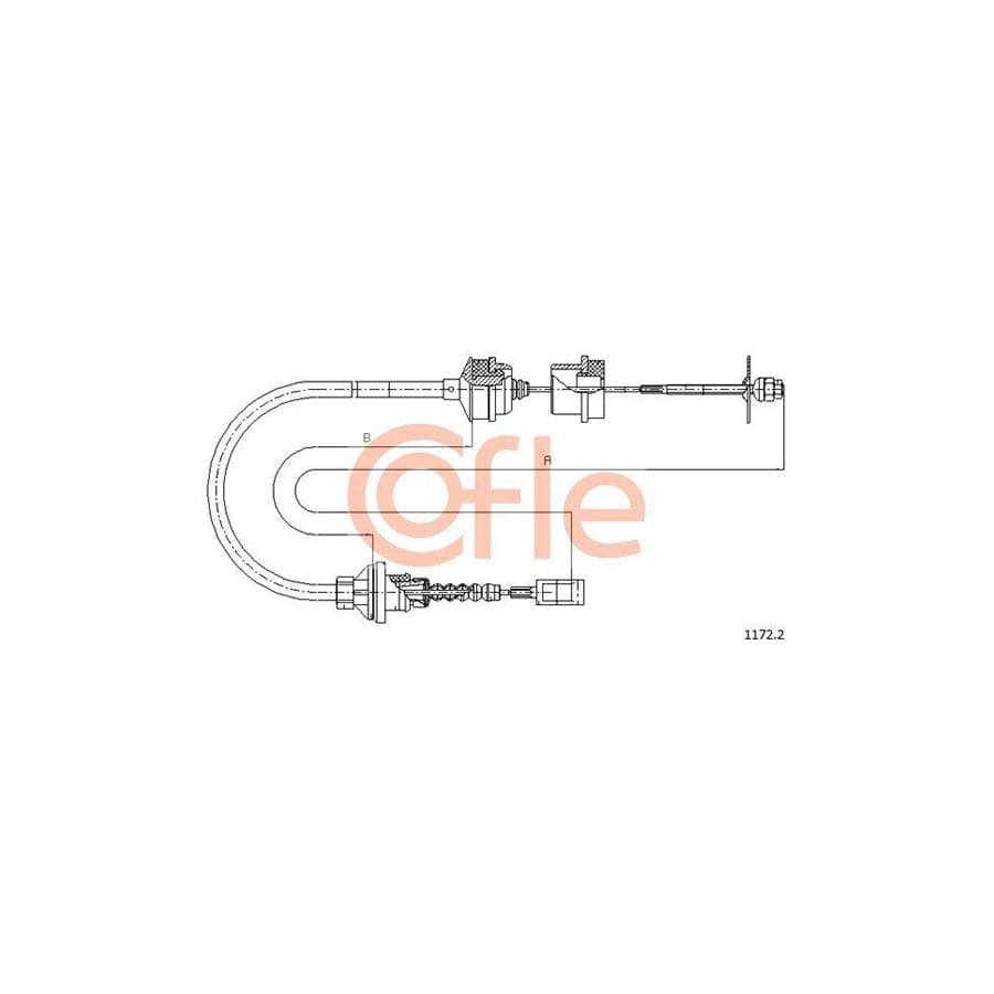 Cofle 92.1172.2 Clutch Cable