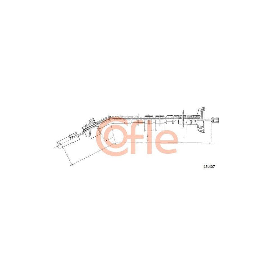 Cofle 15.407 Clutch Cable