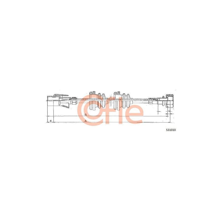 Cofle S31010 Speedometer Cable For VW Polo