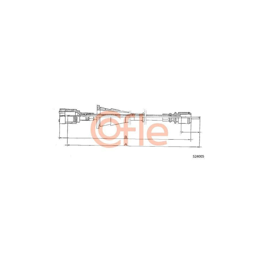 Cofle S24005 Speedometer Cable For Renault 4