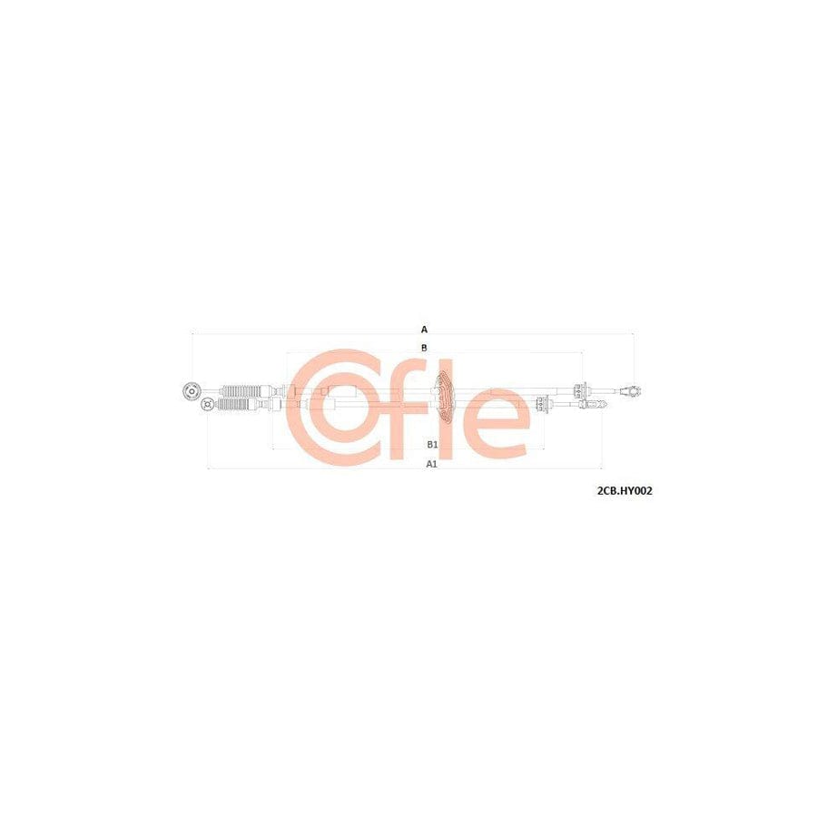 Cofle 92.2Cb.Hy002 Cable, Manual Transmission