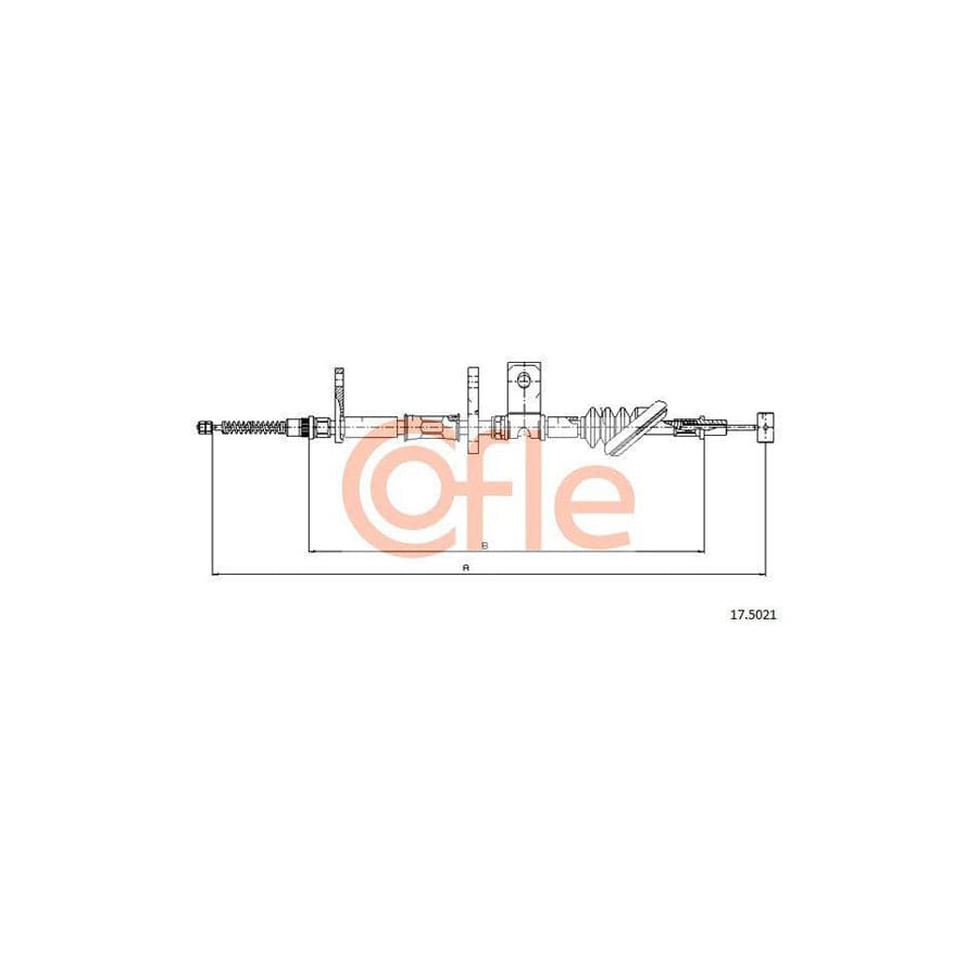 Cofle 17.5021 Hand Brake Cable For Suzuki Vitara