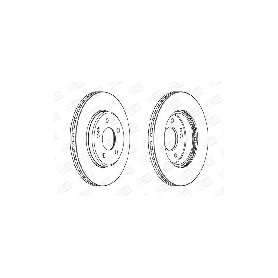 Champion 561697CH Brake Disc Suitable For Mercedes-Benz C-Class