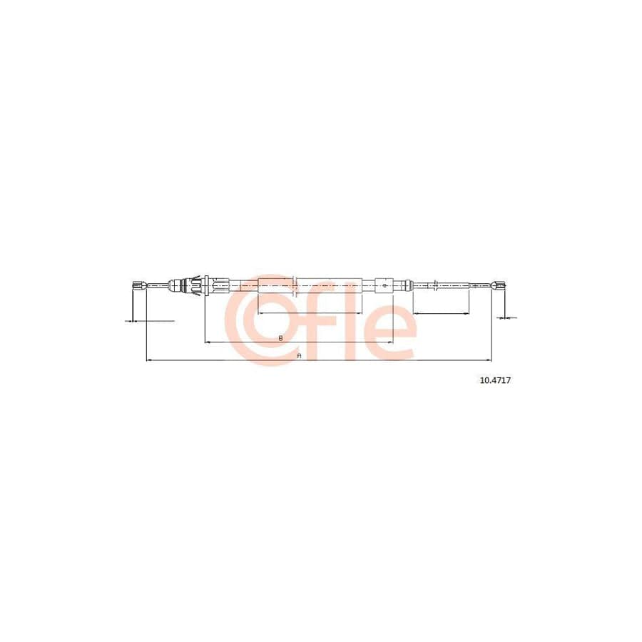 Cofle 92.10.4717 Hand Brake Cable