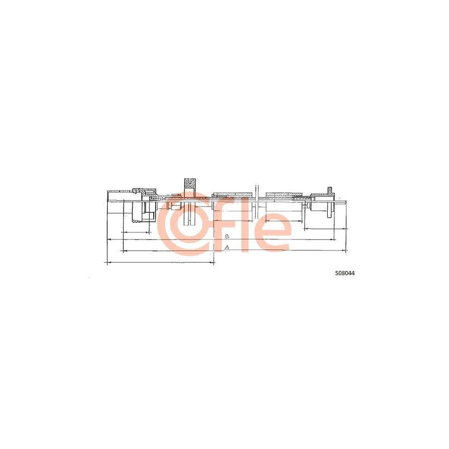 Cofle S08044 Speedometer Cable For Ford Transit