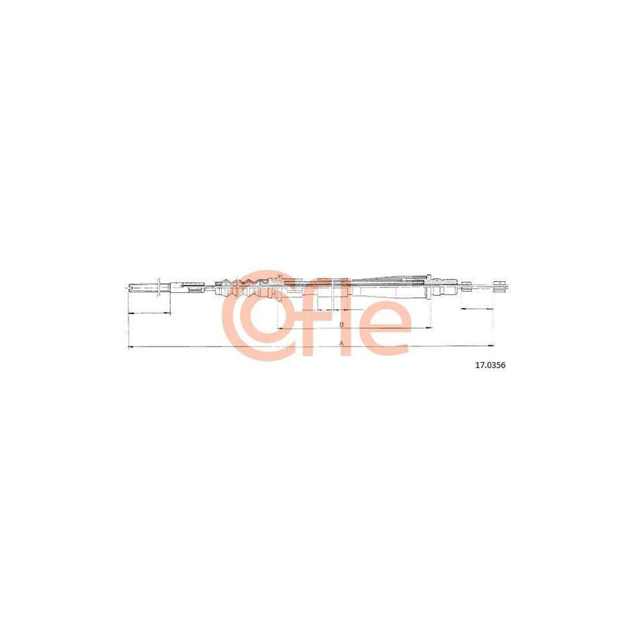 Cofle 17.0356 Hand Brake Cable