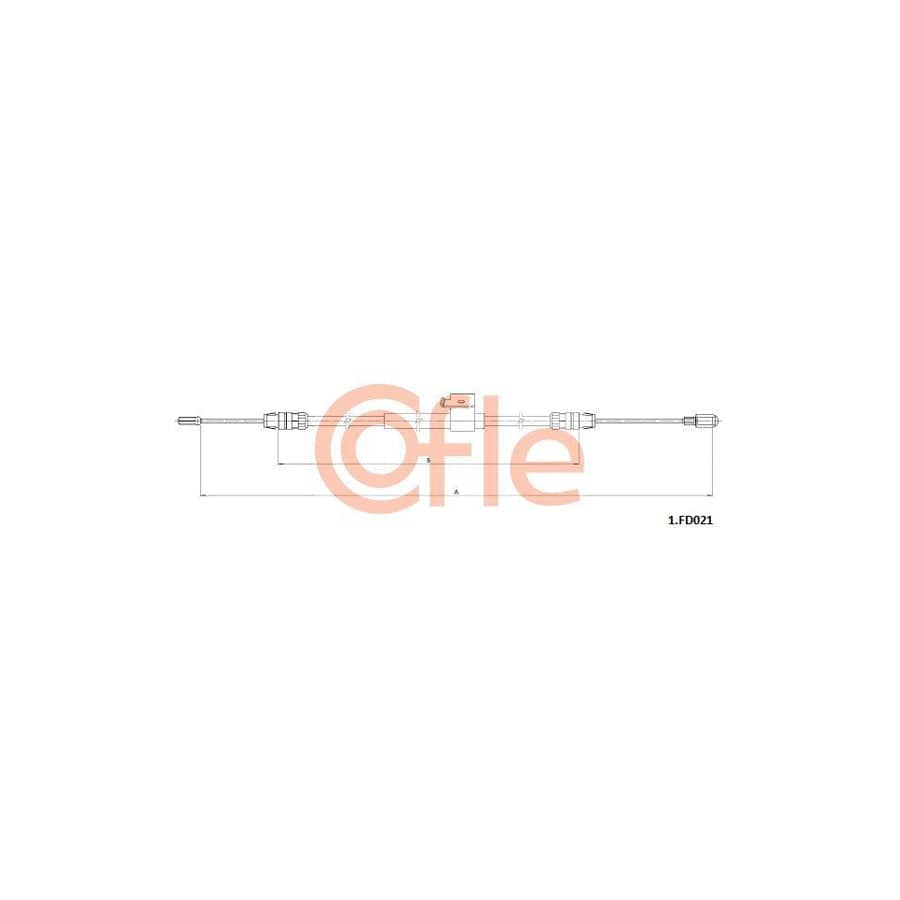 Cofle 1.Fd021 Hand Brake Cable