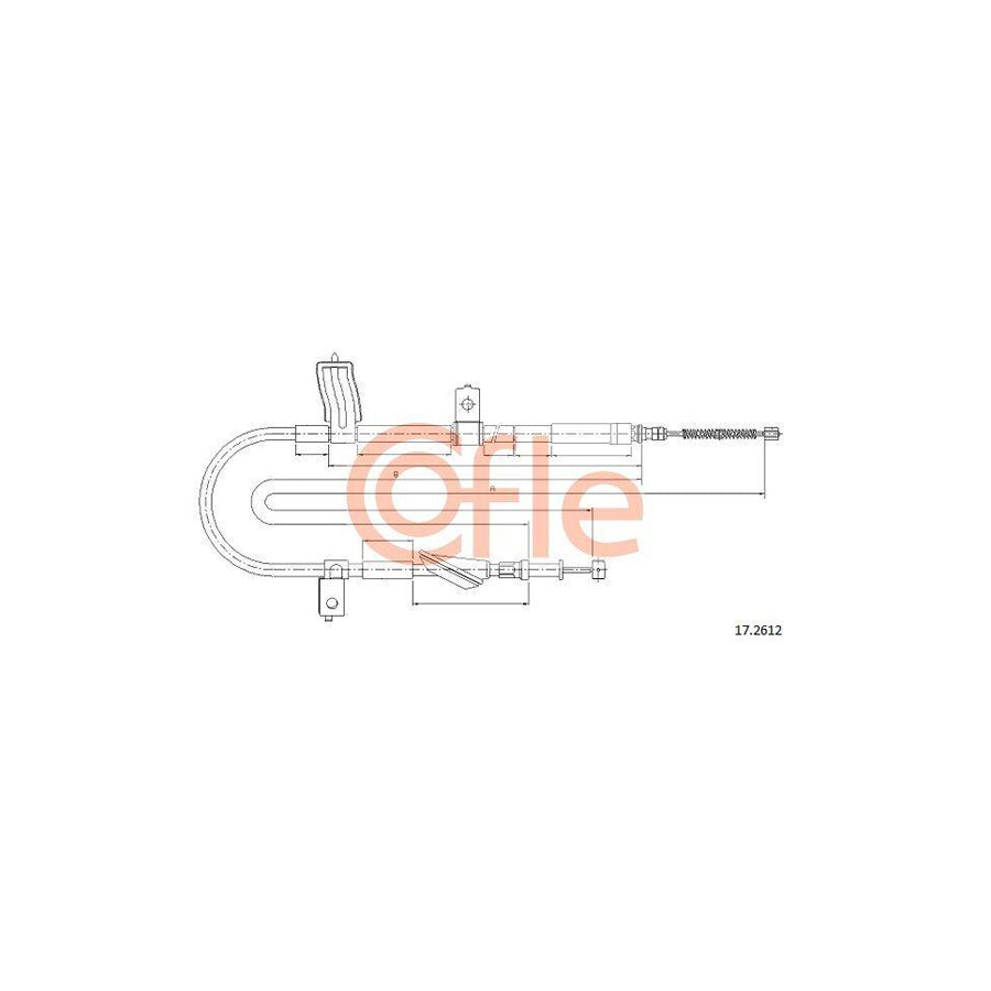 Cofle 92.17.2612 Hand Brake Cable