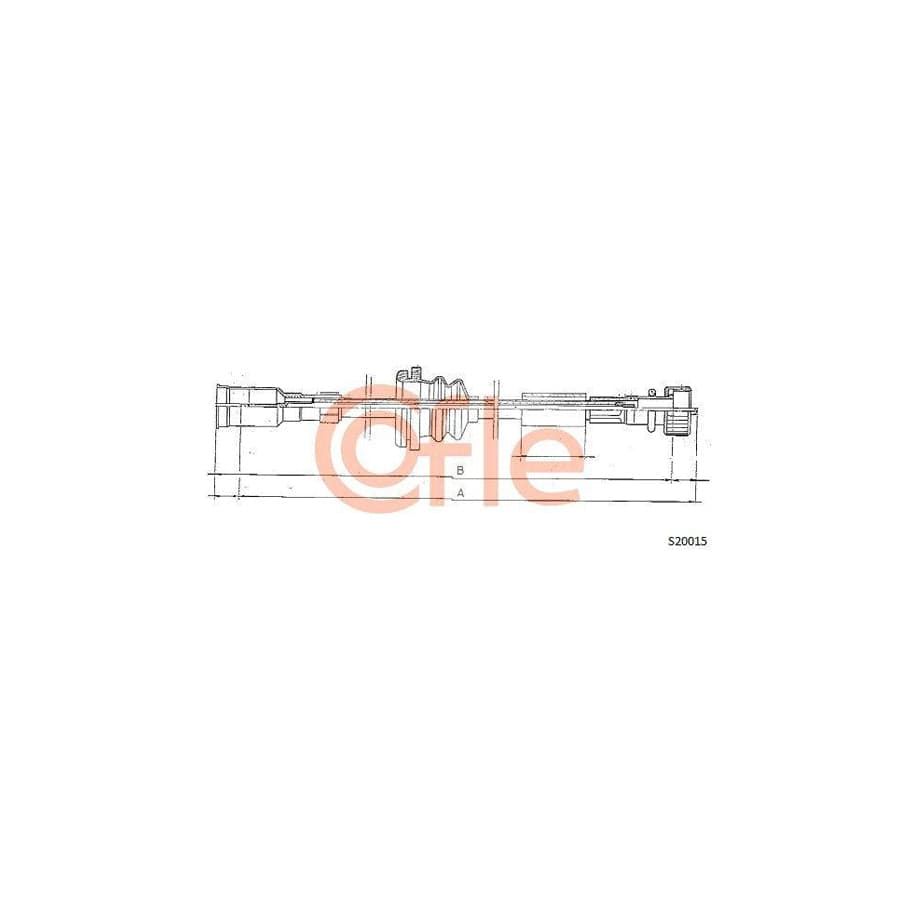 Cofle 92.S20015 Speedometer Cable For Opel Kadett