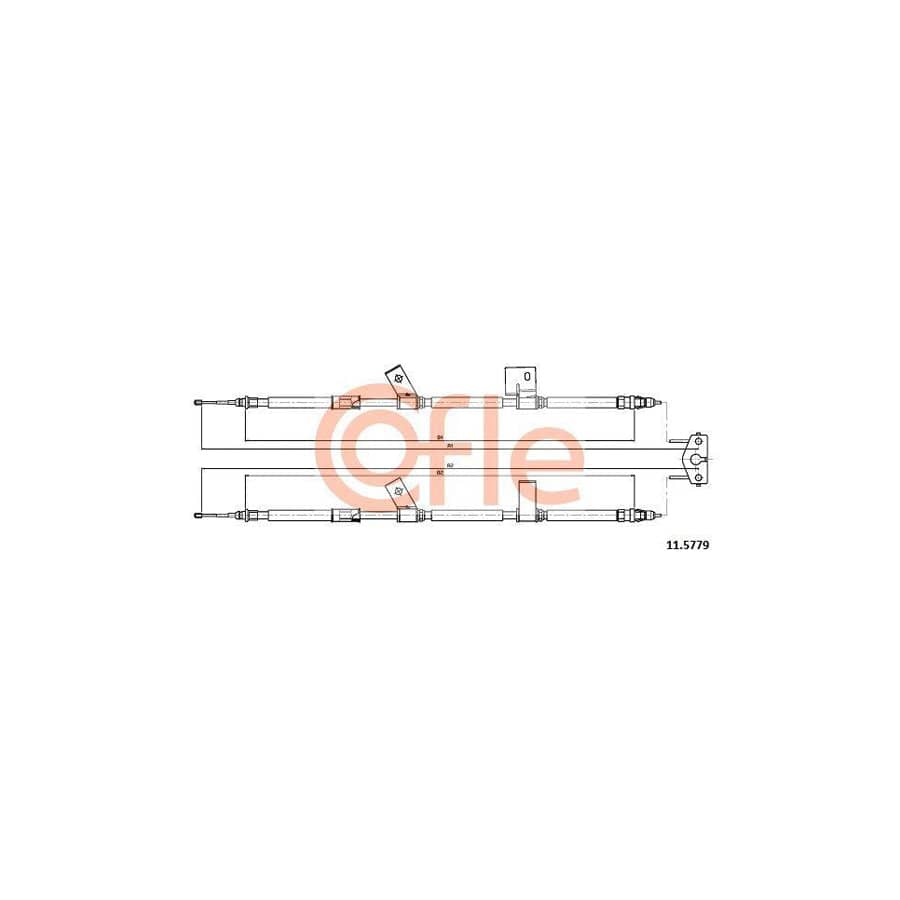 Cofle 11.5779 Hand Brake Cable For Opel Adam (M13)