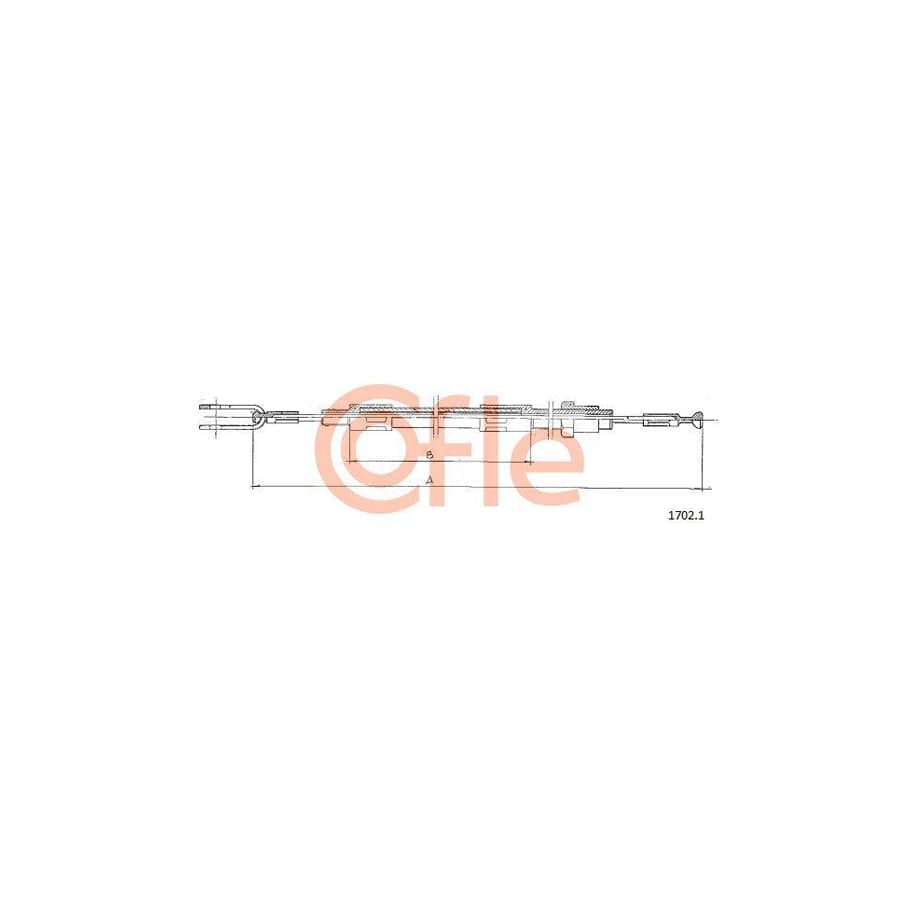 Cofle 1702.1 Clutch Cable For Iveco Daily