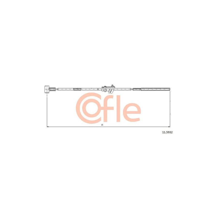 Cofle 92.11.5932 Hand Brake Cable