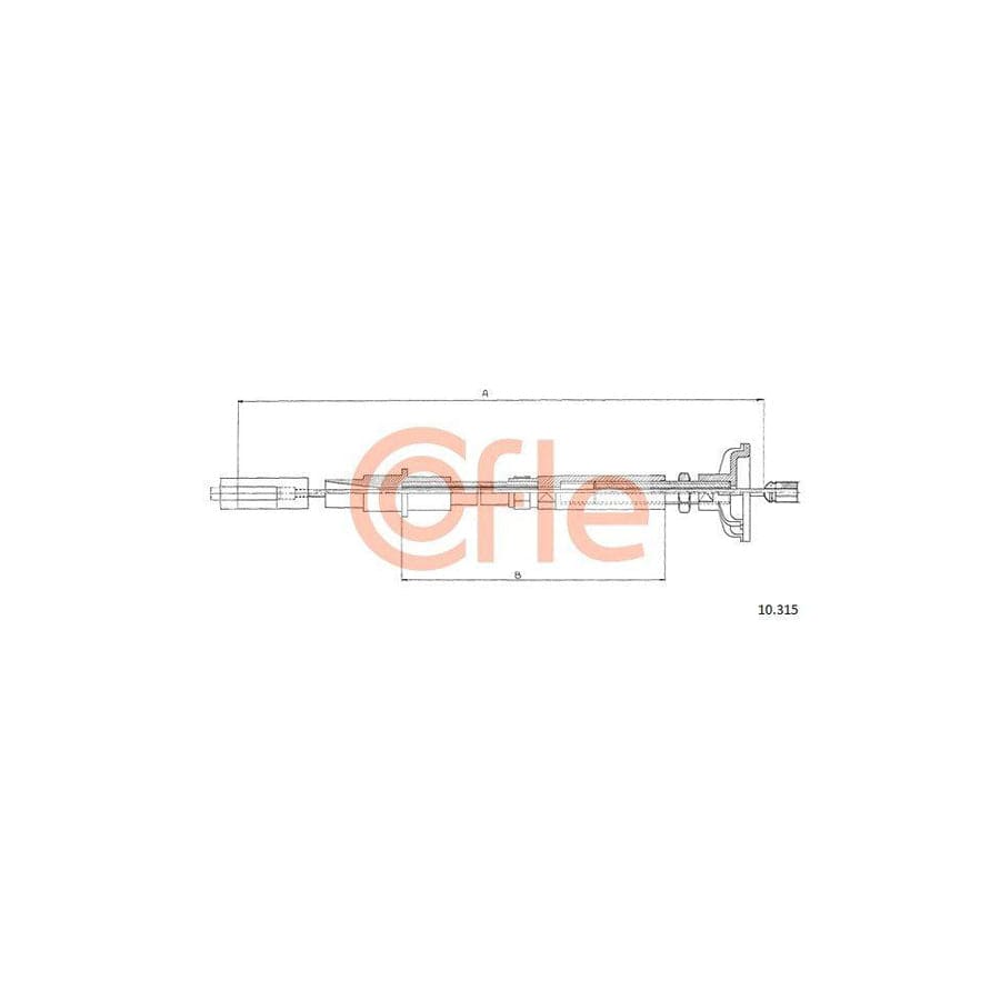 Cofle 10.3147 Clutch Cable For VW Scirocco Ii (53B)