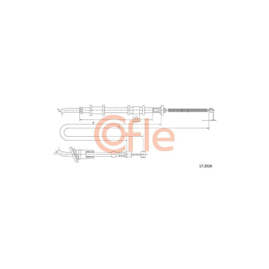 Cofle 92.17.2026 Hand Brake Cable