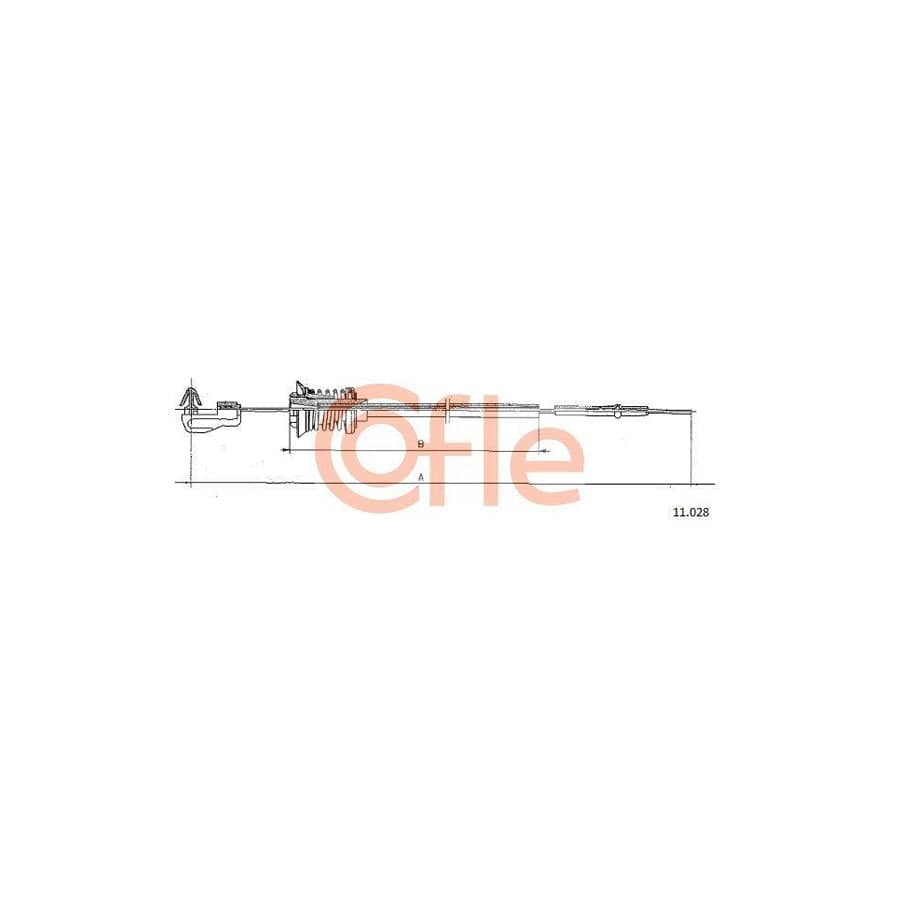 Cofle 92.11.028 Throttle Cable