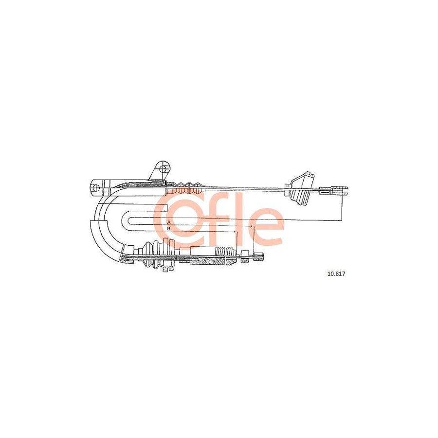 Cofle 92.10.817 Hand Brake Cable