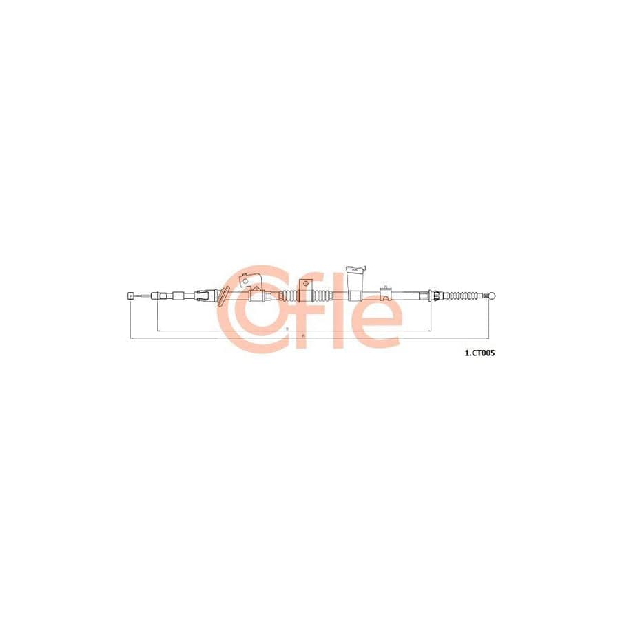 Cofle 92.1.Ct005 Hand Brake Cable