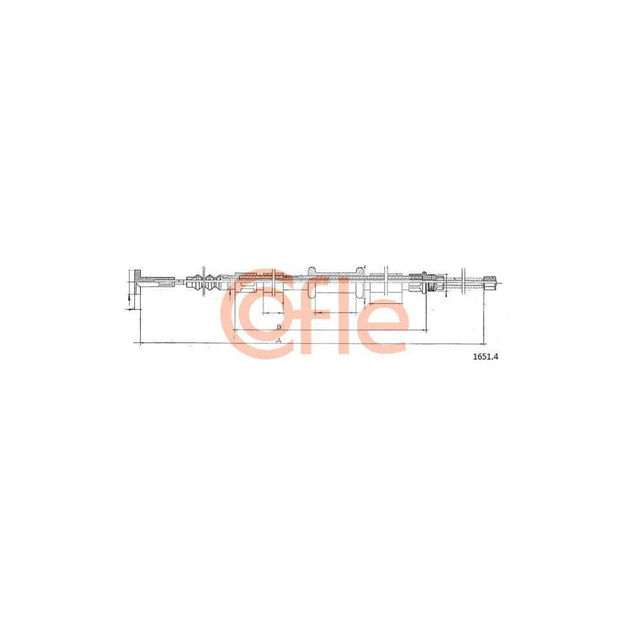 Cofle 1651.4 Hand Brake Cable