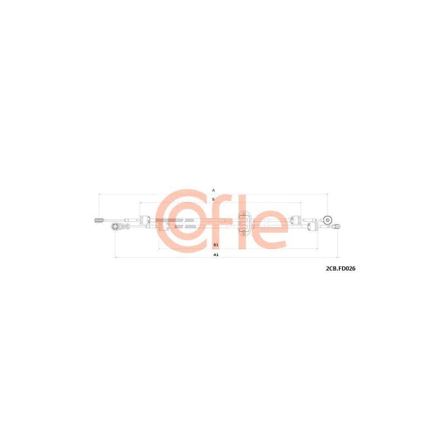 Cofle 92.2Cb.Fd026 Cable, Manual Transmission For Ford Kuga Mk2 (Dm2)