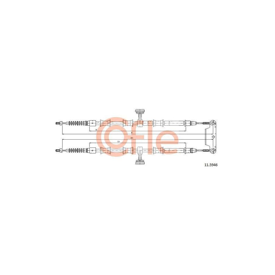 Cofle 92.11.5946 Hand Brake Cable