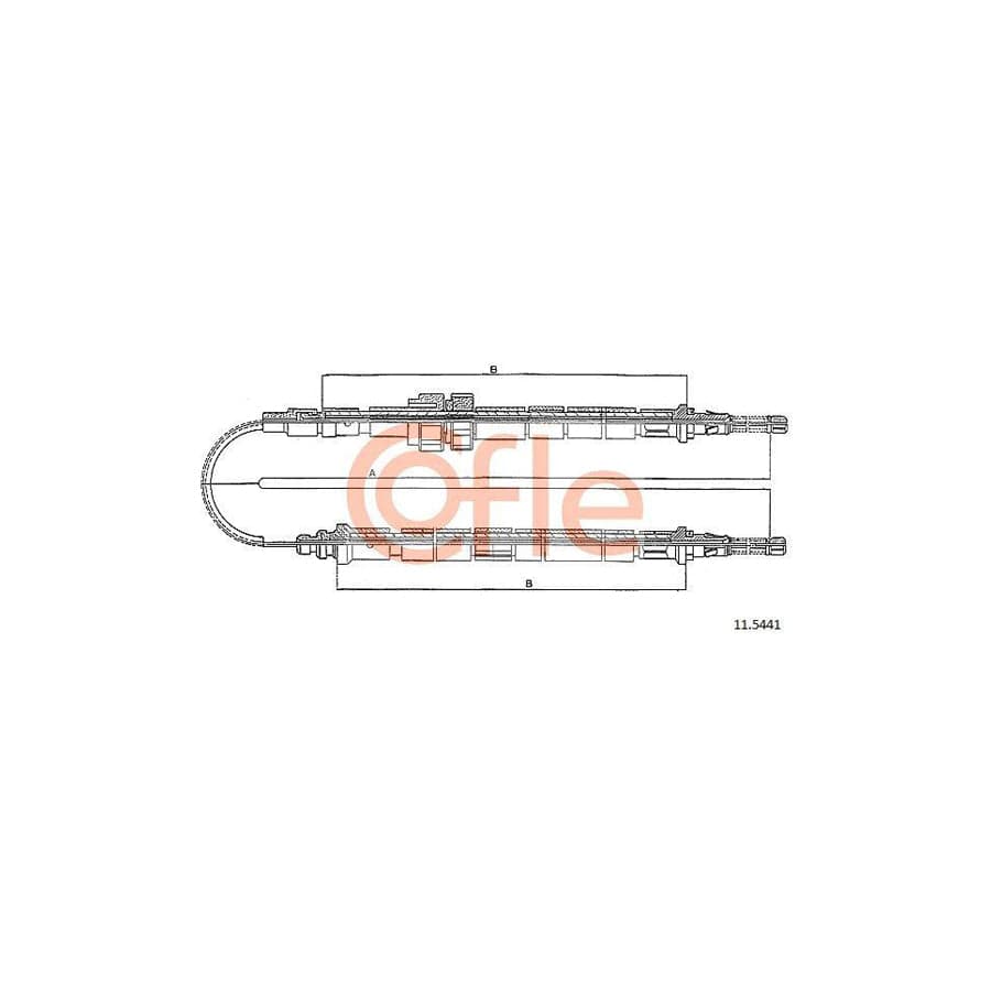 Cofle 11.5441 Hand Brake Cable For Ford Fiesta