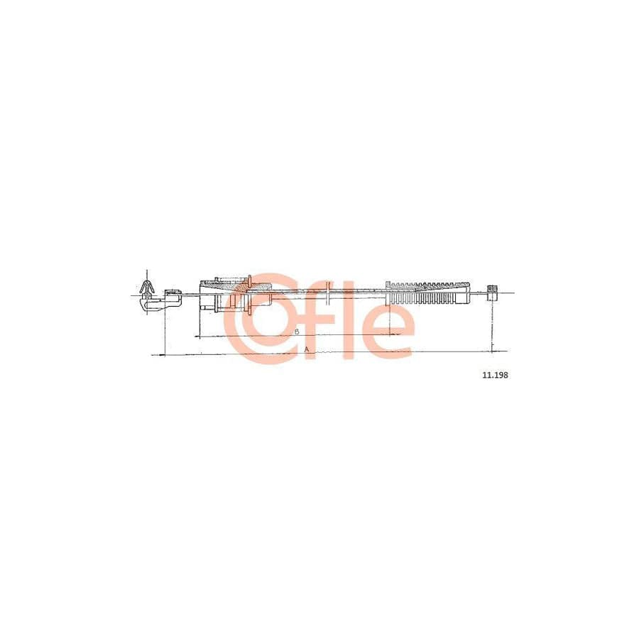 Cofle 92.11.198 Throttle Cable