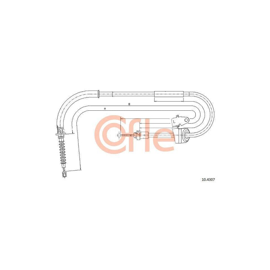 Cofle 10.4307 Hand Brake Cable