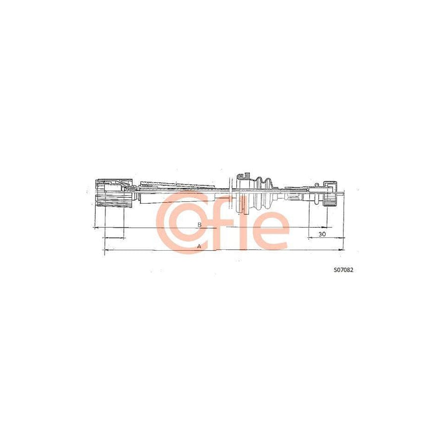 Cofle 92.S07082 Speedometer Cable