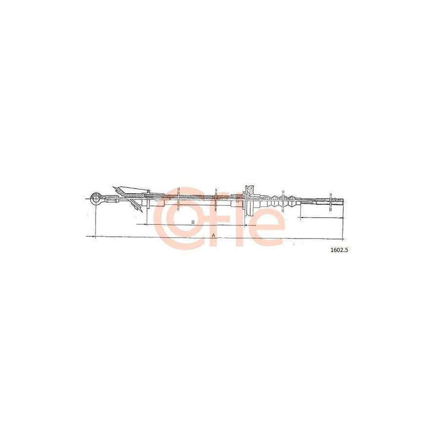 Cofle 1602.5 Clutch Cable