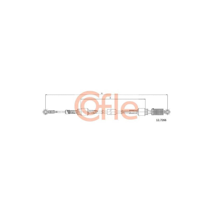 Cofle 92.12.7266 Cable, Manual Transmission For Fiat Seicento / 600 Hatchback (187)