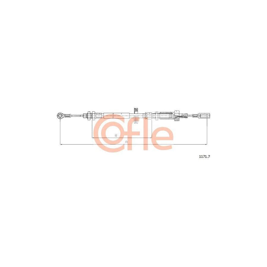 Cofle 1171.7 Hand Brake Cable