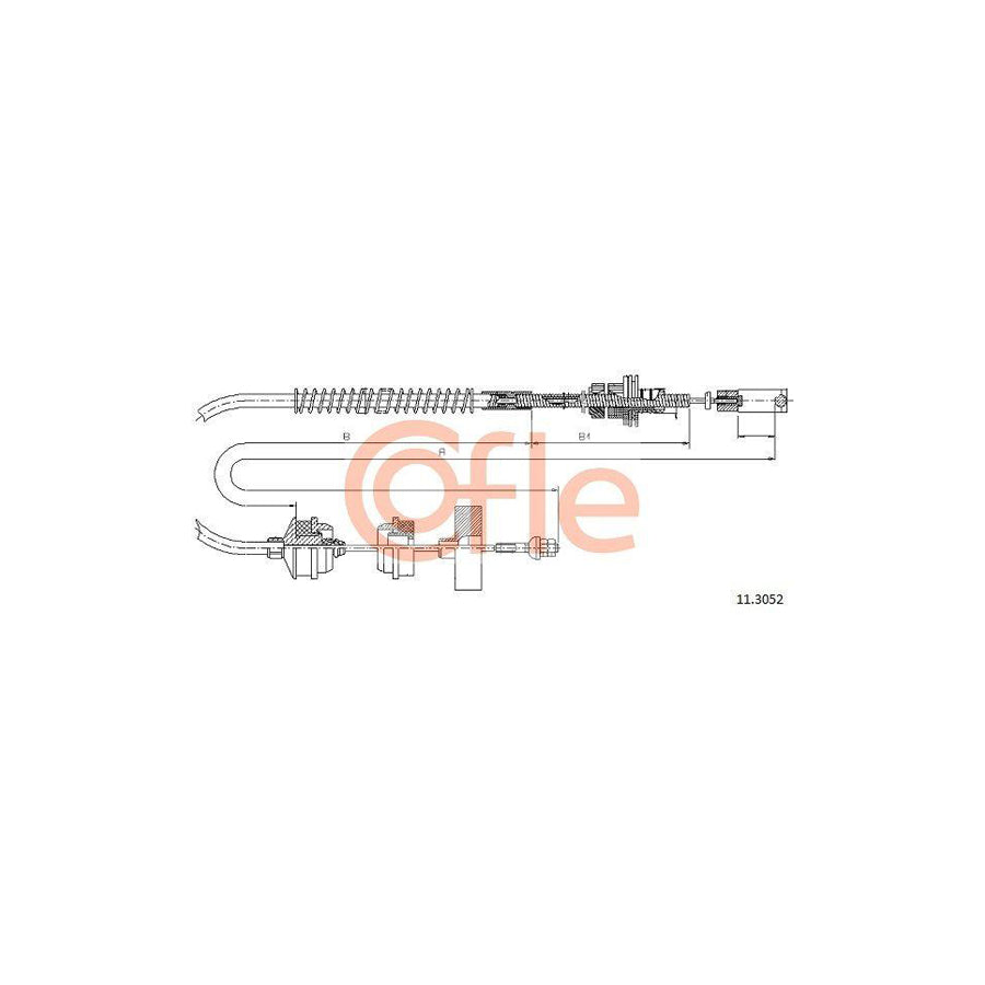 Cofle 11.3052 Clutch Cable For Peugeot 605 Saloon