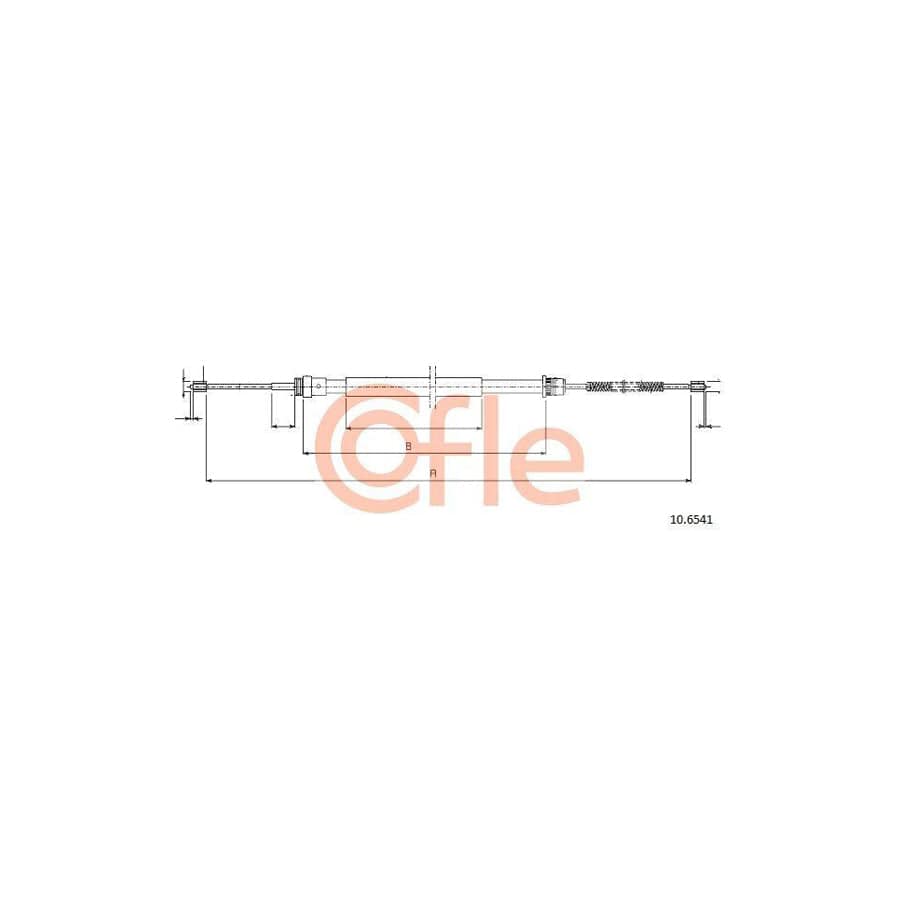 Cofle 10.6541 Hand Brake Cable For Renault Twingo