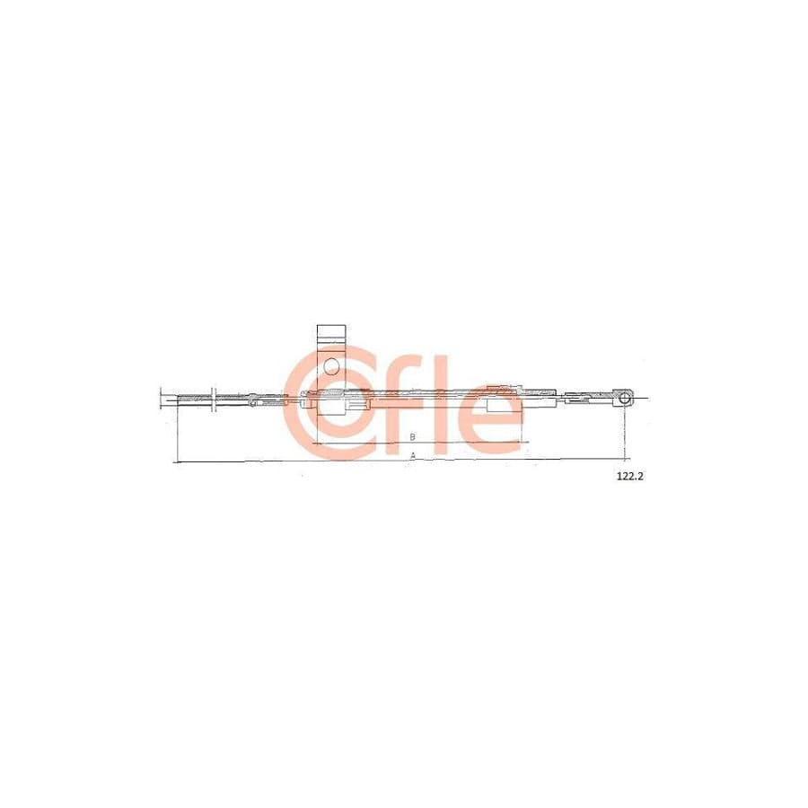 Cofle 122.2 Clutch Cable For Fiat 500 Saloon