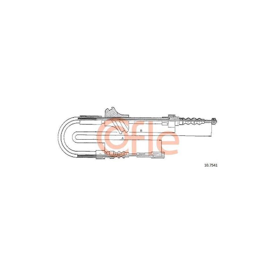 Cofle 92.10.7541 Hand Brake Cable