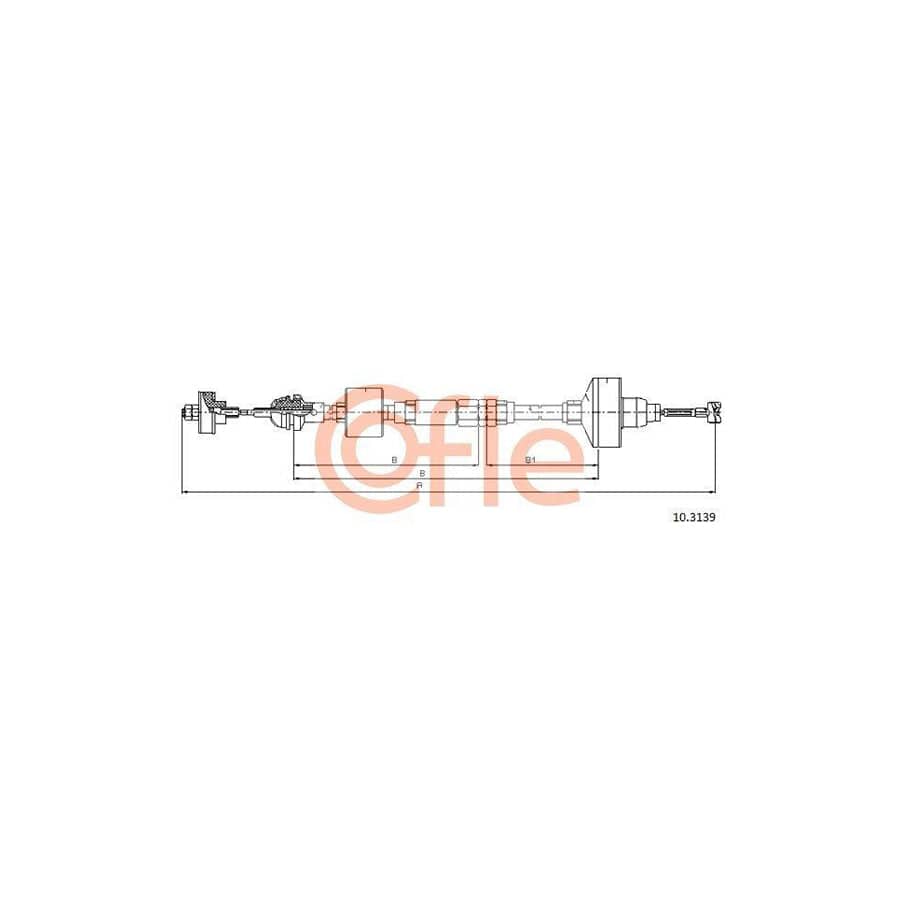 Cofle 92.10.3139 Clutch Cable