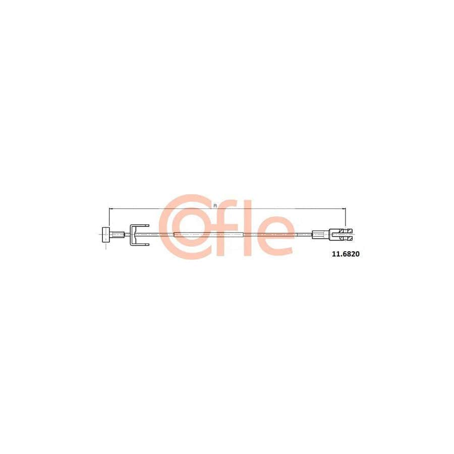 Cofle 92.11.6820 Hand Brake Cable For Opel Vivaro