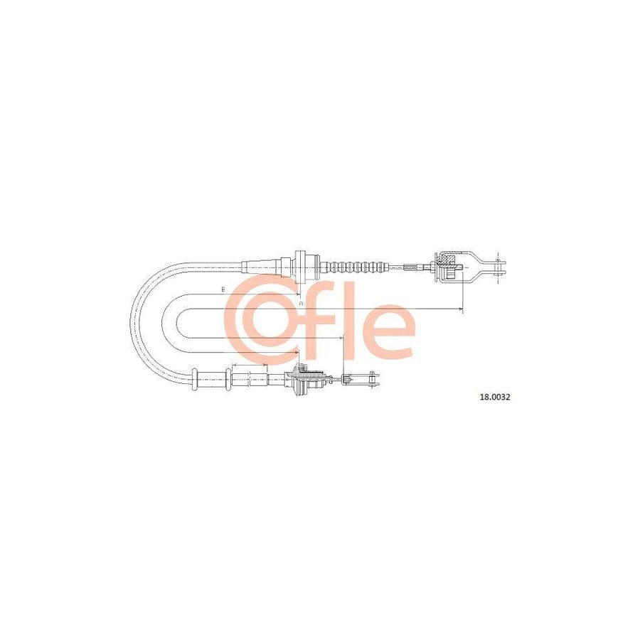 Cofle 18.0032 Clutch Cable