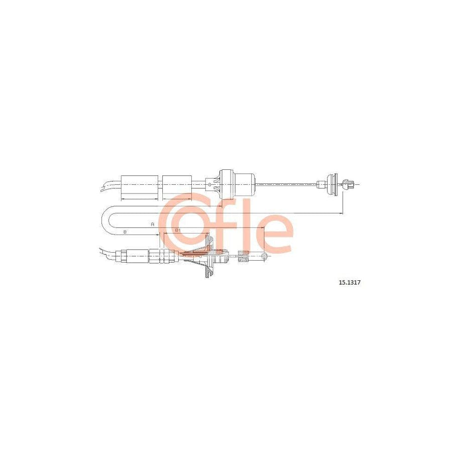 Cofle 15.1317 Clutch Cable