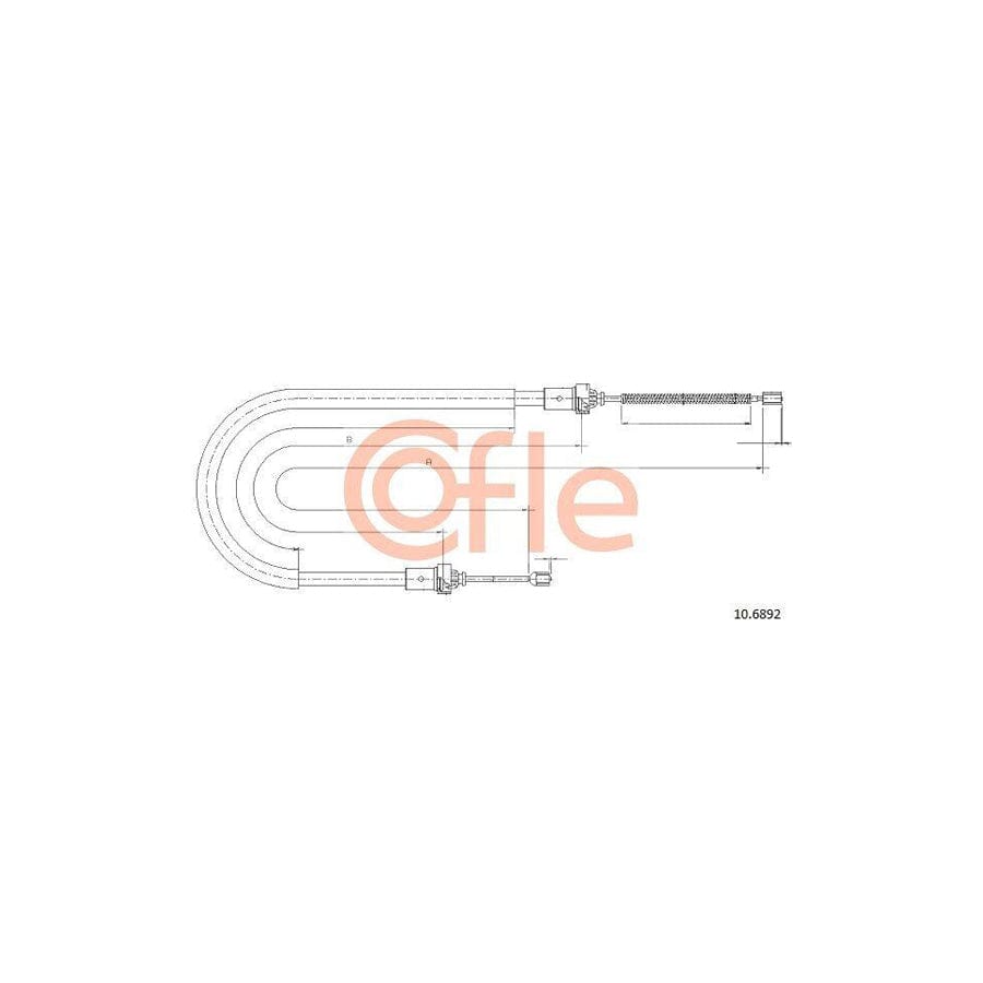 Cofle 92.10.6892 Hand Brake Cable