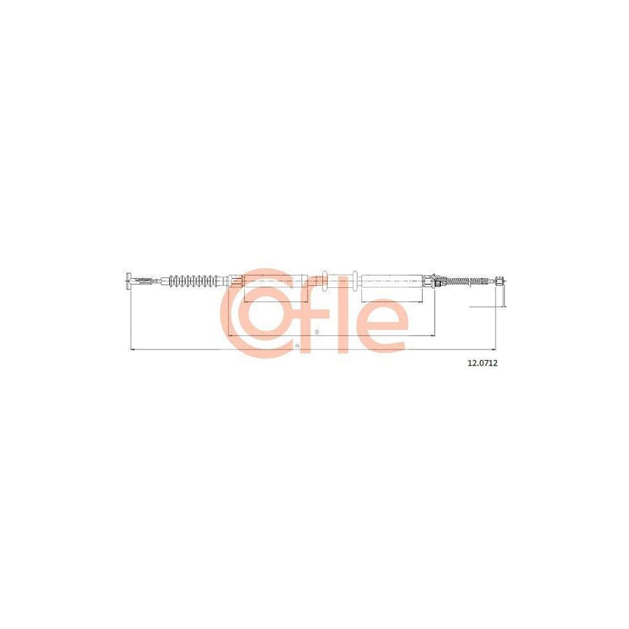 Cofle 12.0712 Hand Brake Cable