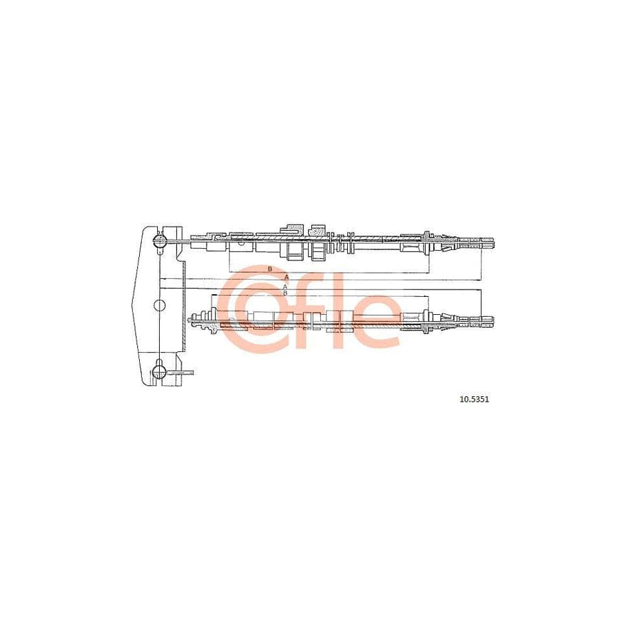 Cofle 10.5351 Hand Brake Cable