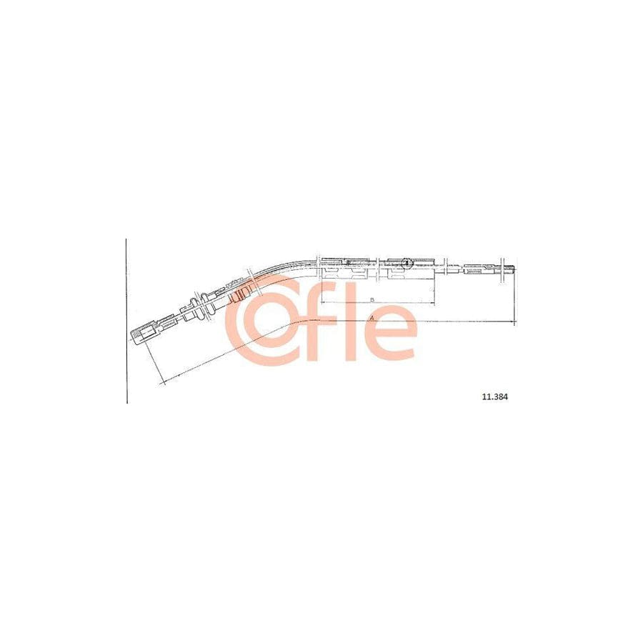 Cofle 11.384 Clutch Cable For Porsche 911