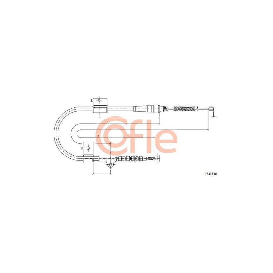 Cofle 15.4328 Clutch Cable For VW Caddy