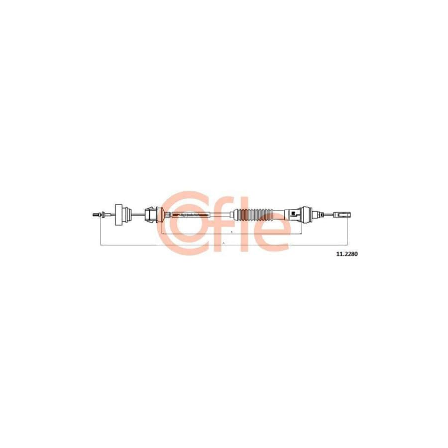 Cofle 11.2280 Clutch Cable