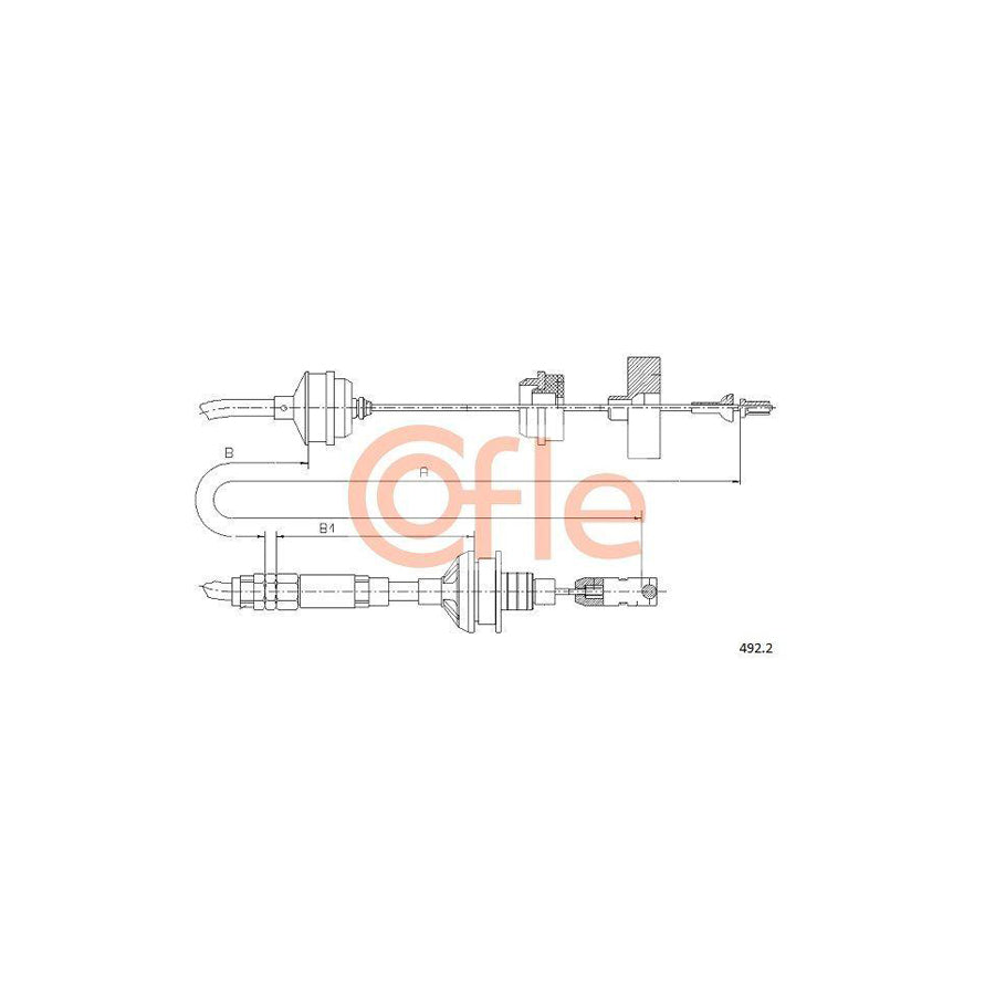 Cofle 92.492.2 Clutch Cable